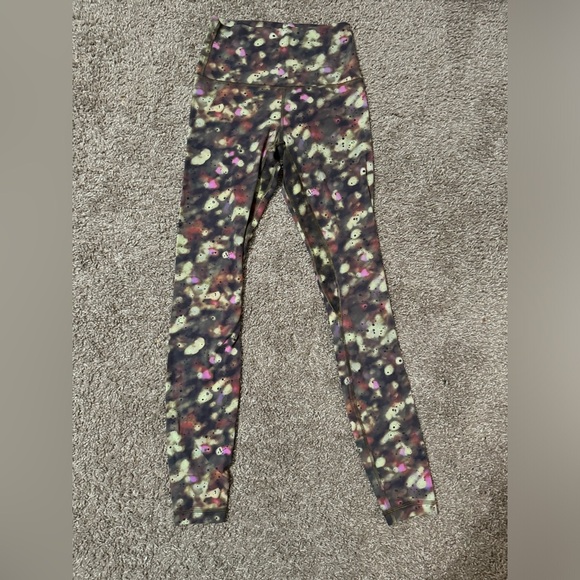 Lululemon Align High-Rise Pant 28"' Soft Focus Splatter Green Multi - Picture 2 of 5